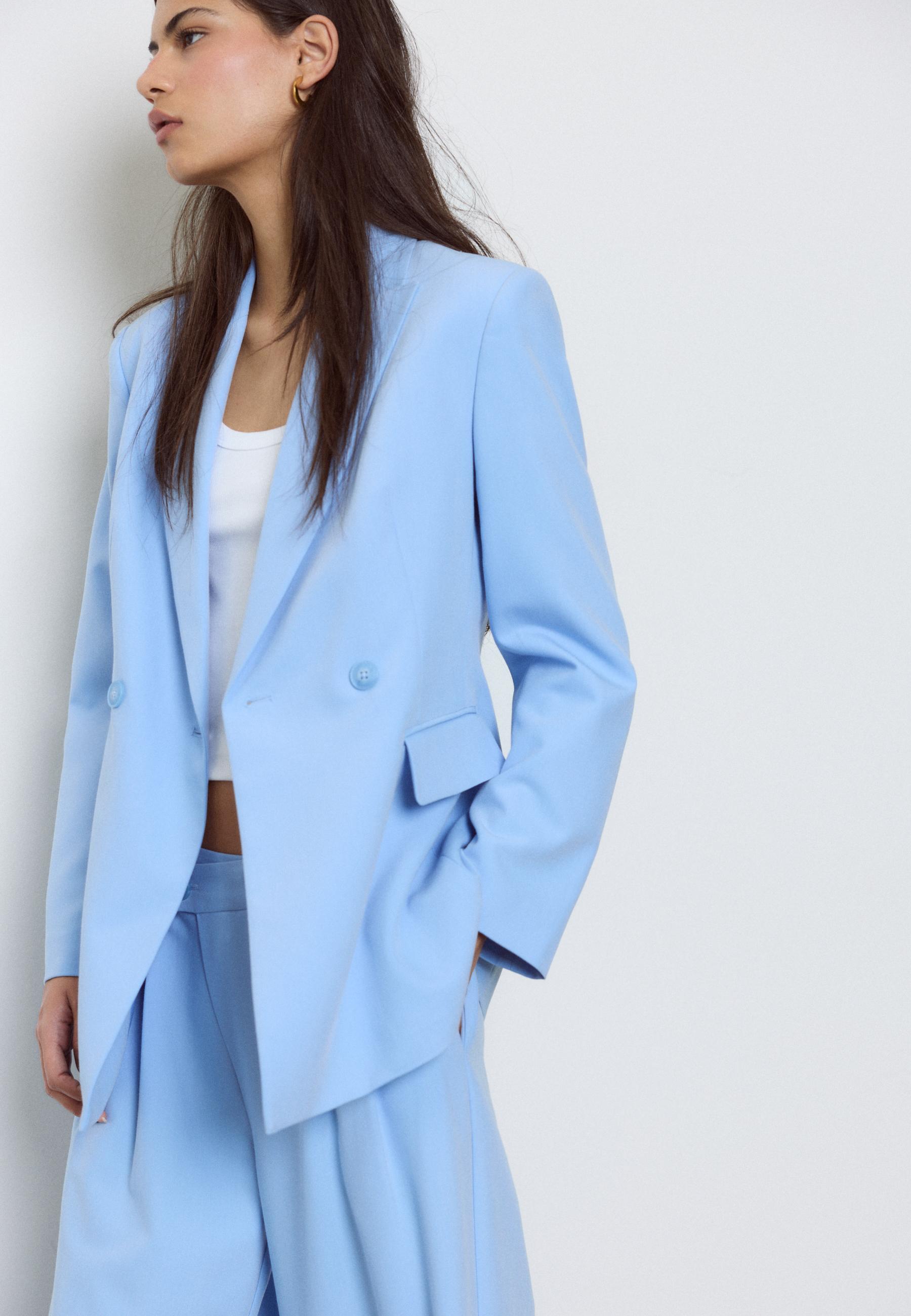 Fitted blazer — Royal blue