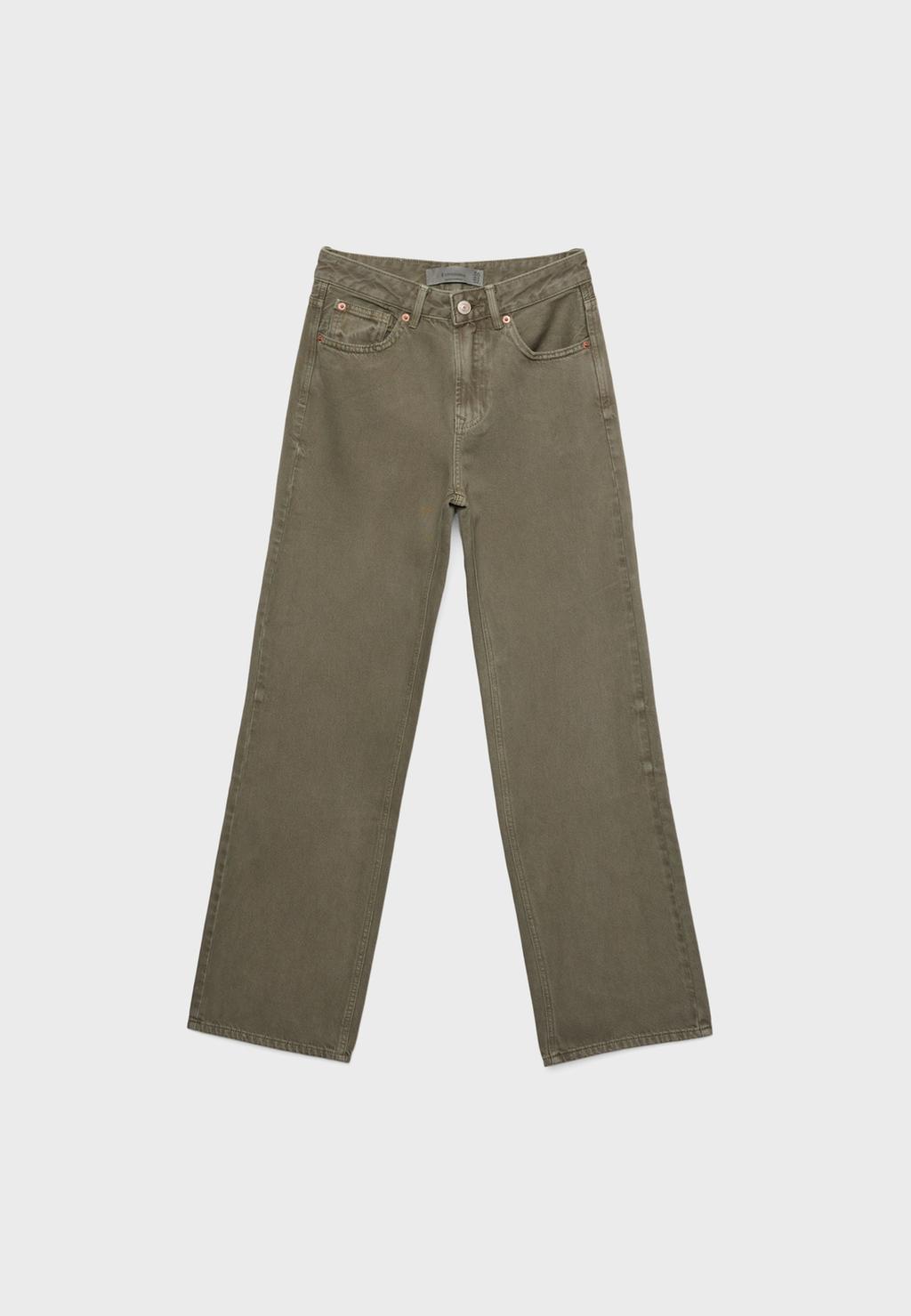 D92 Düz Geniş Paça Jean