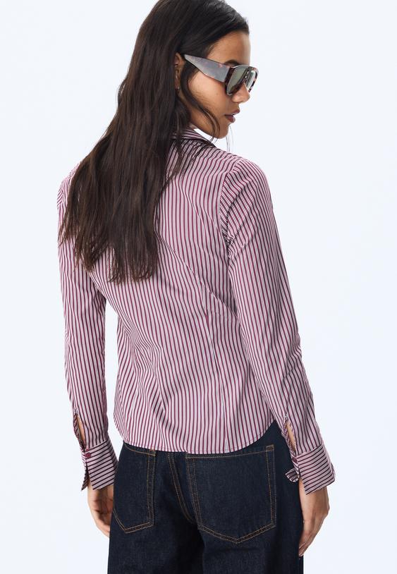 camisa basica fitted as riscas