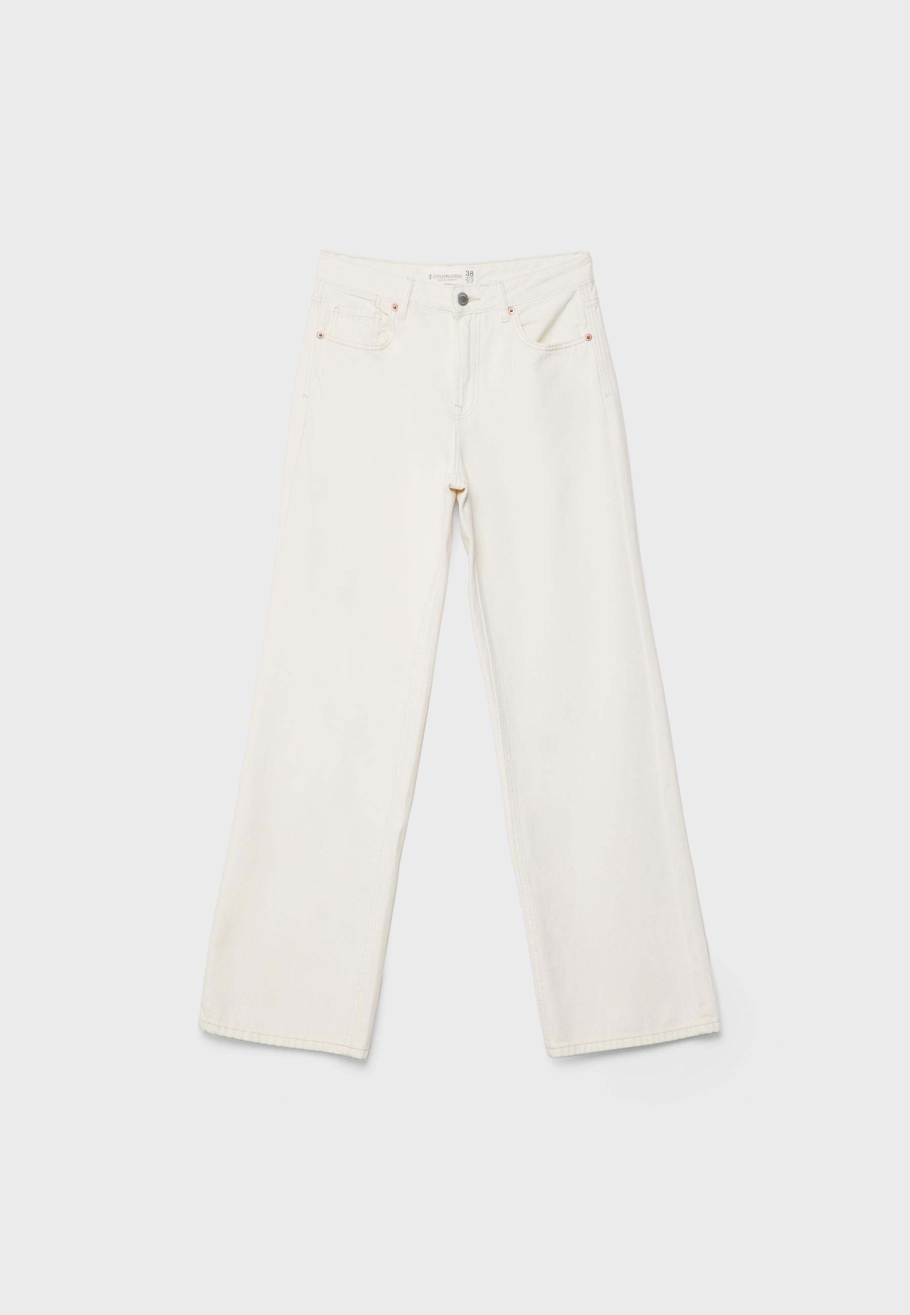 D92 Wide-leg straight-fit jeans — Vanilla
