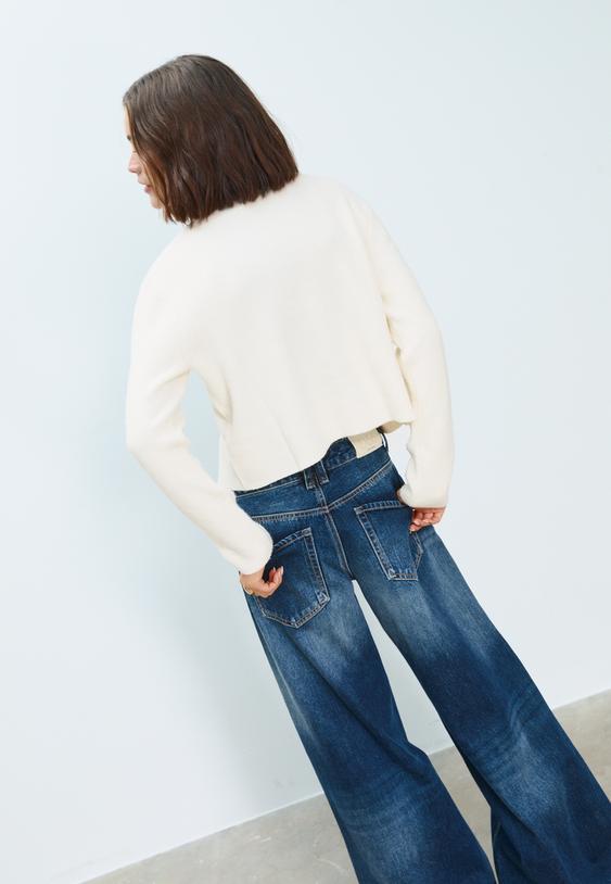 chaqueta punto rib botones