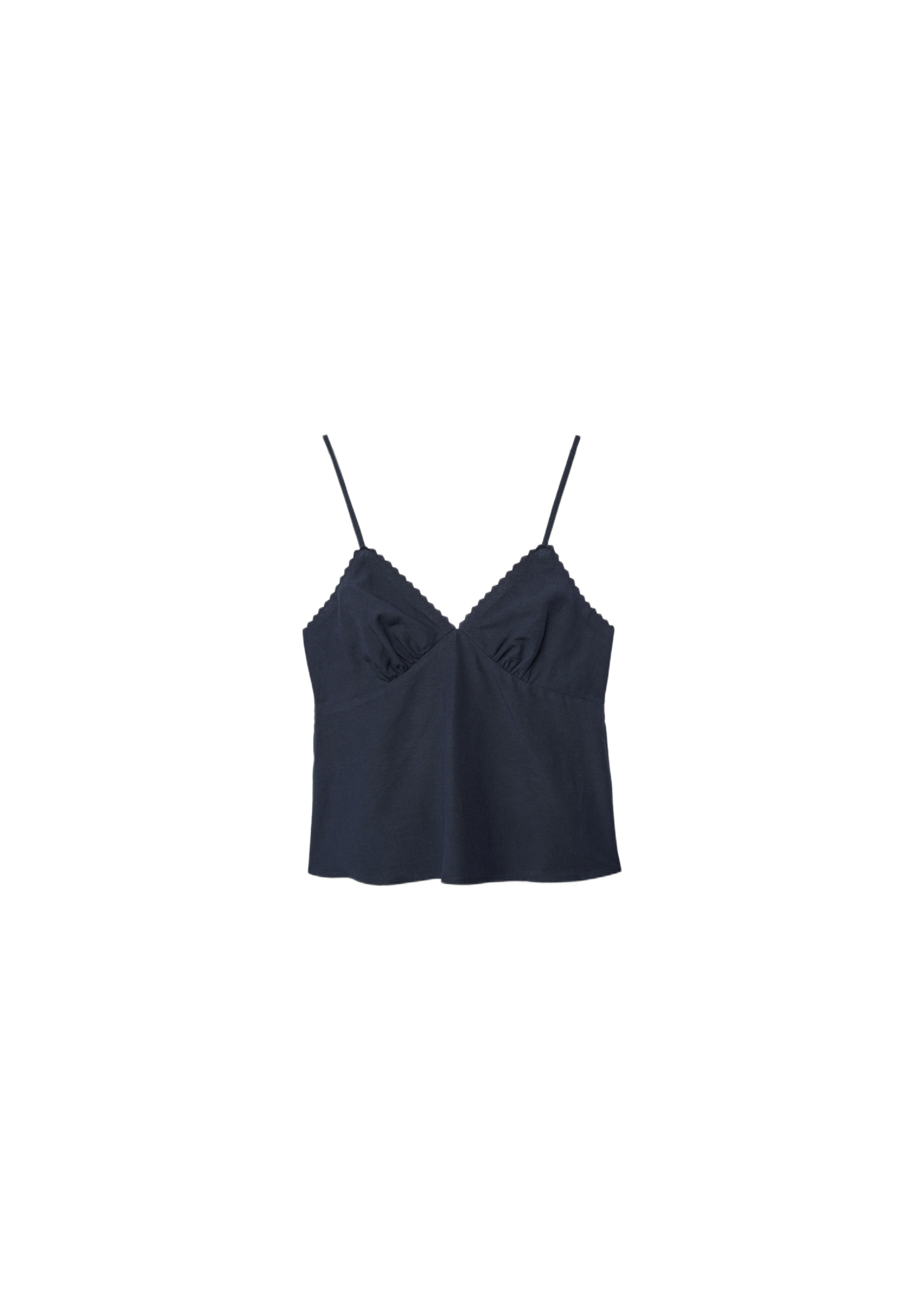 Rustic strappy top — Dark blue