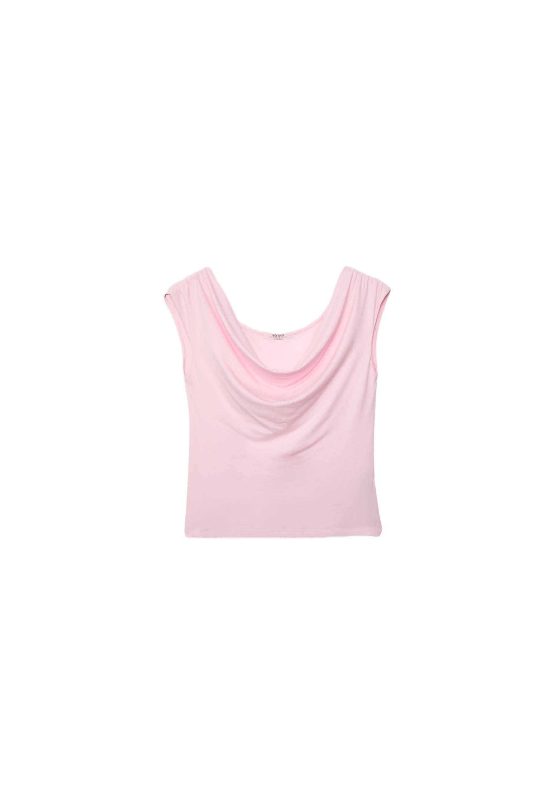 Multi-position sleeveless top — Pastel pink