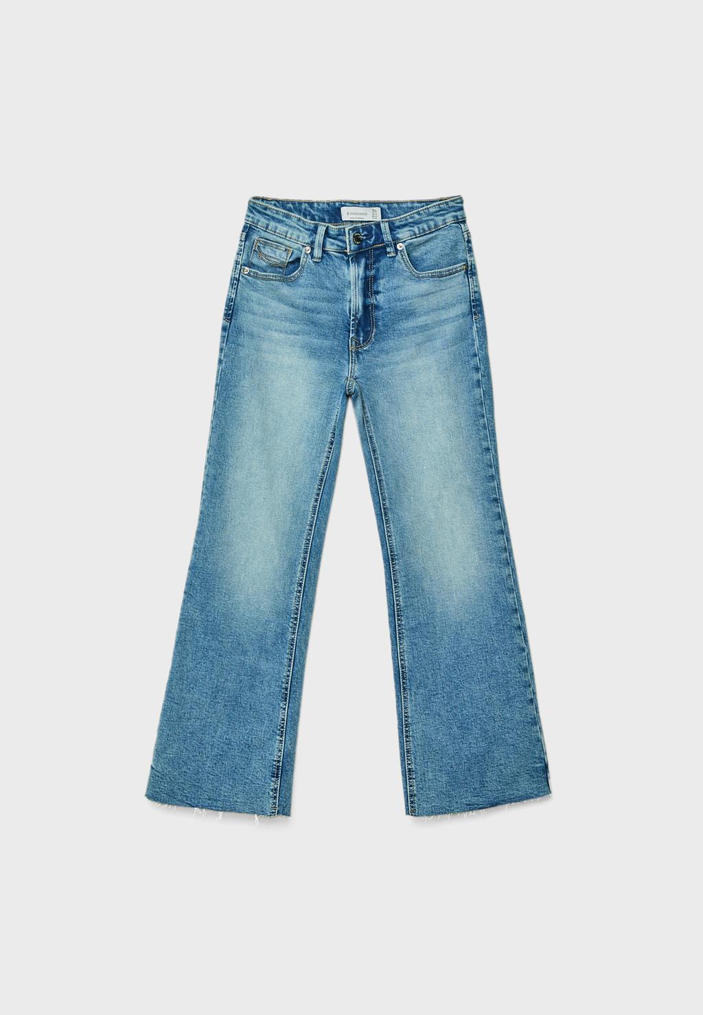 D78 Cropped flared jeans