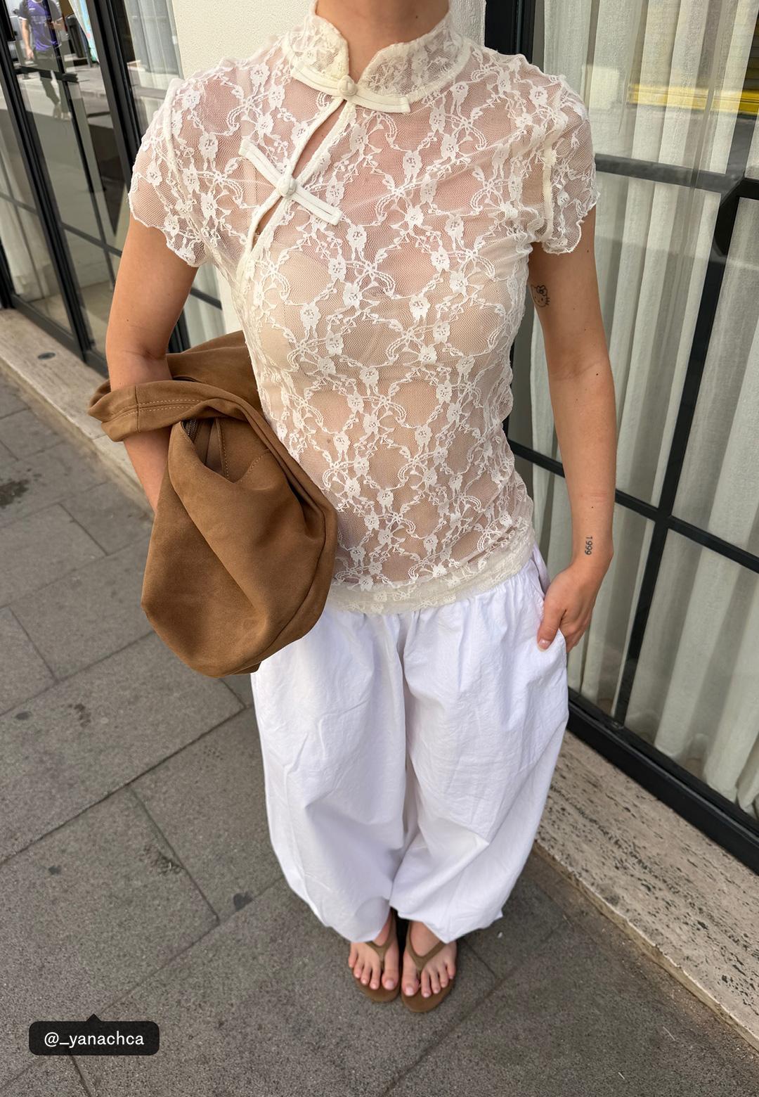 Poplin bloomer pantolon - Görsel 14