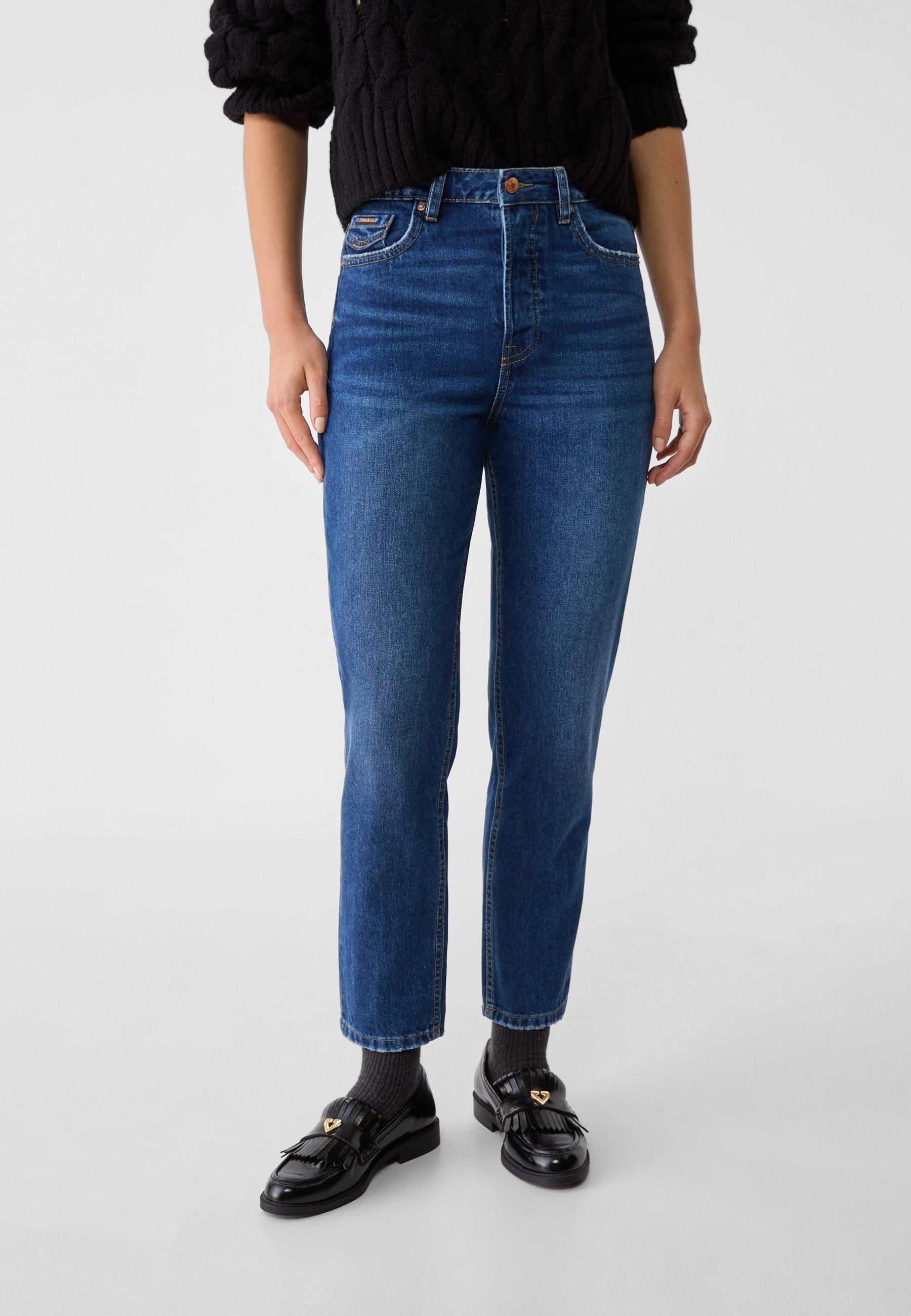 Fashion mom ankle jeans