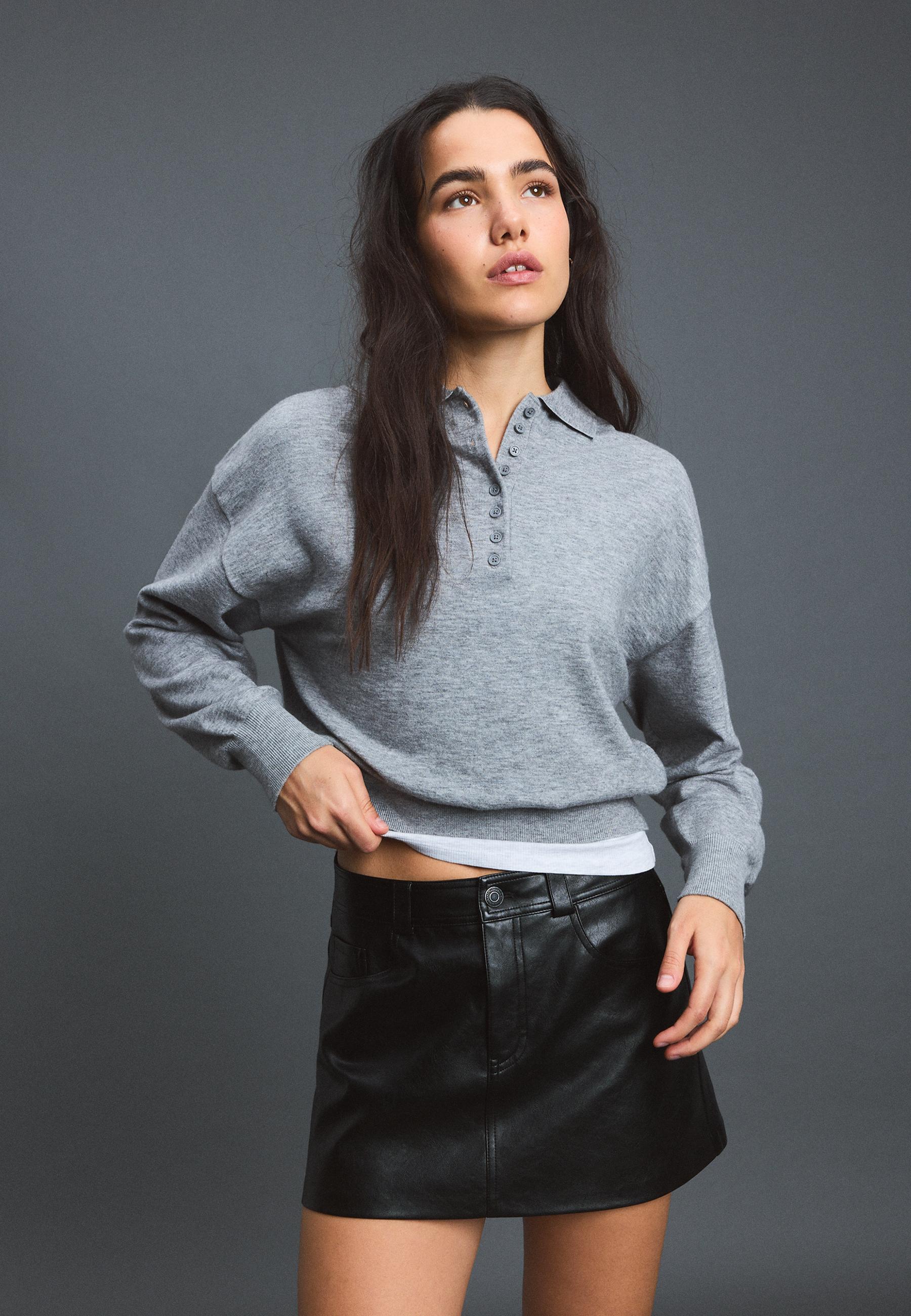 D62 leather effect skort - Women's fashion | Stradivarius Honduras