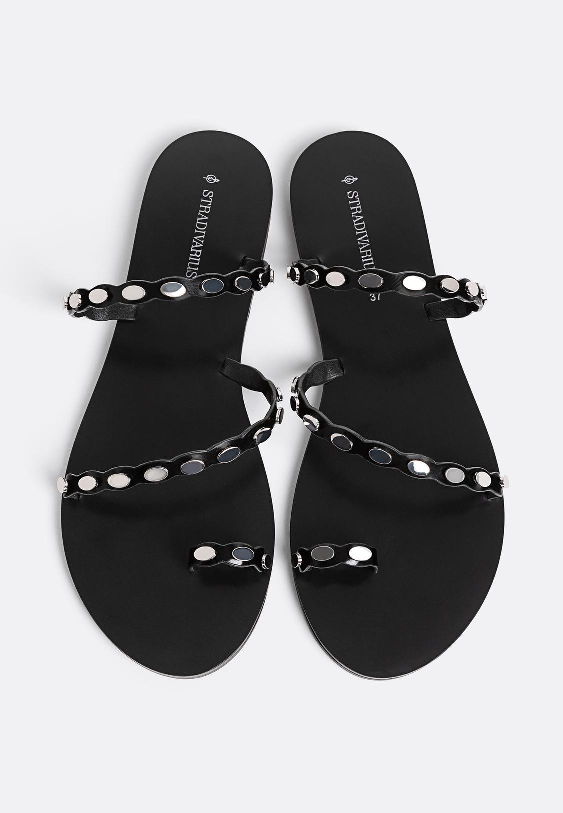 Studded flat sandals