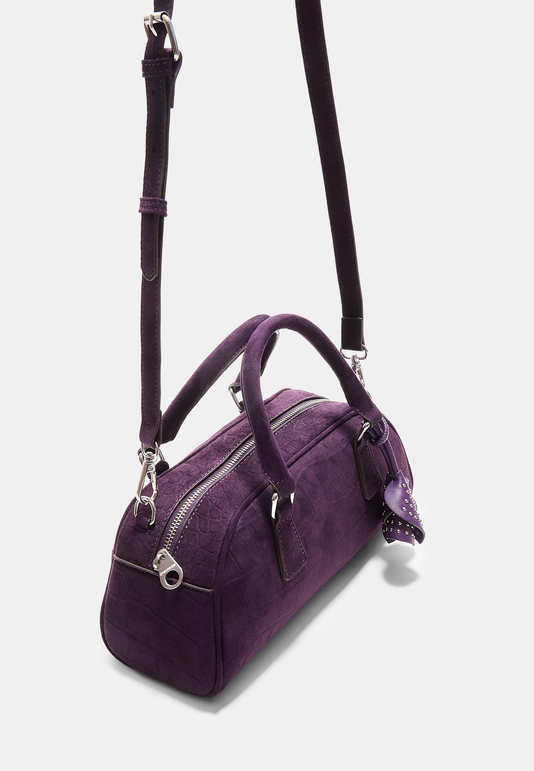 Bowling bag with floral detail - Women's fashion