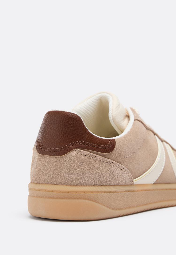 baskets decontractees en cuir