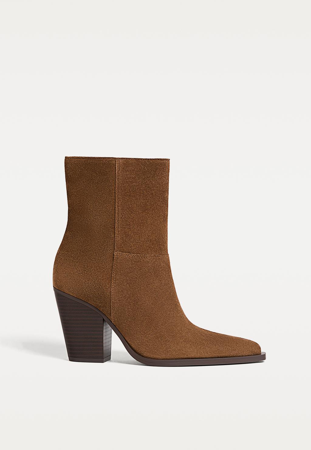 Cowboylook-Stiefeletten aus Leder