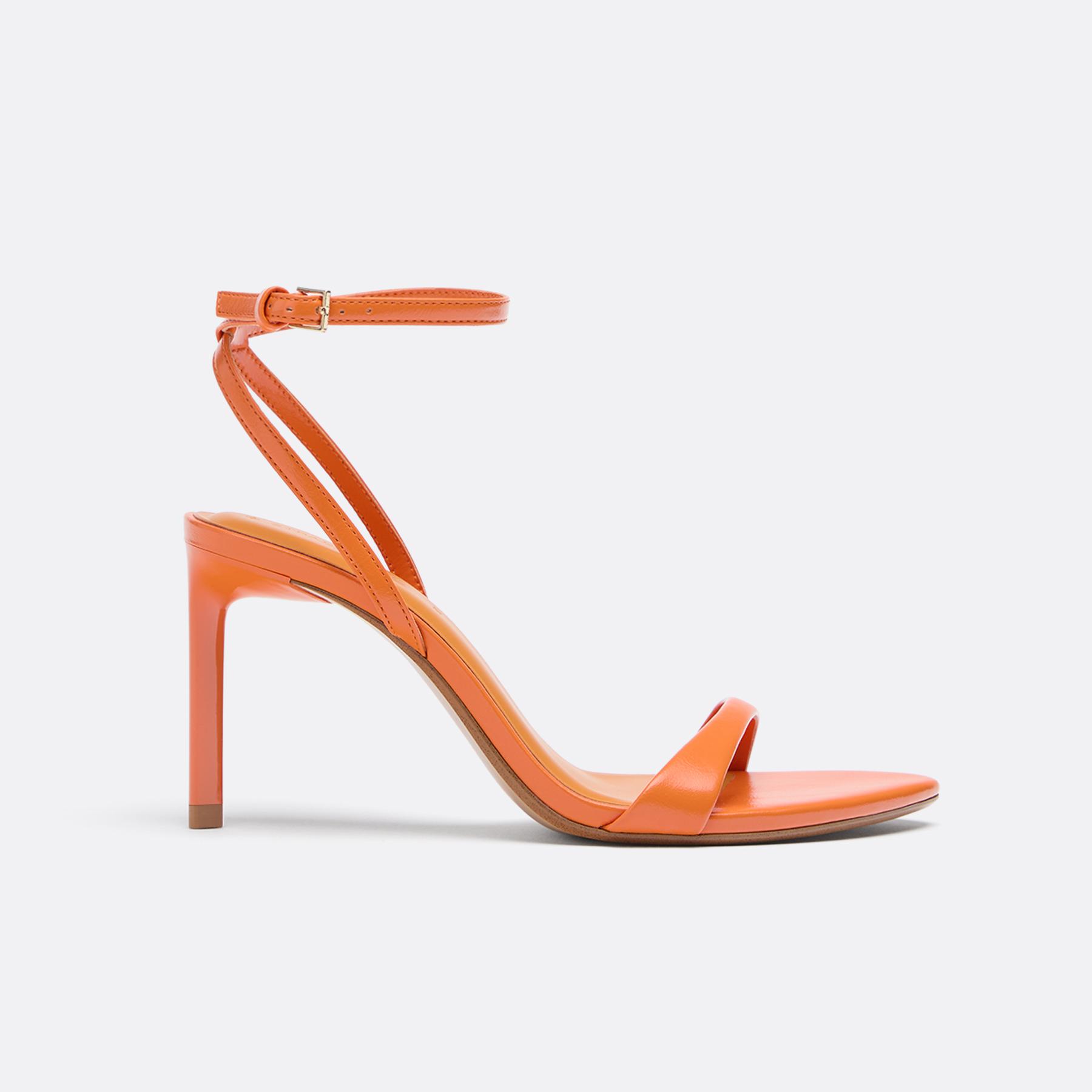 Stiletto heeled sandals — ORANGE