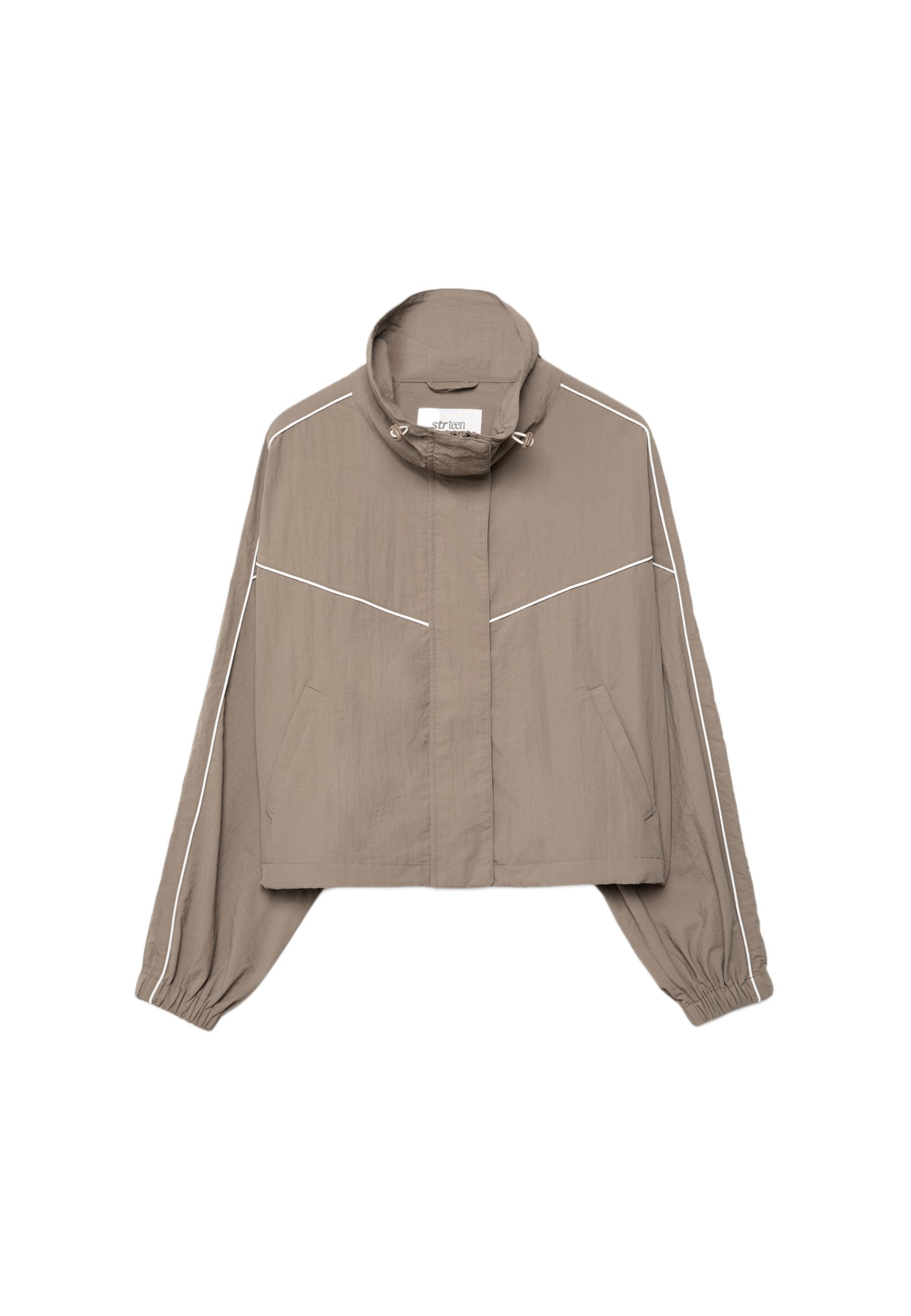 Technical windbreaker — Brown