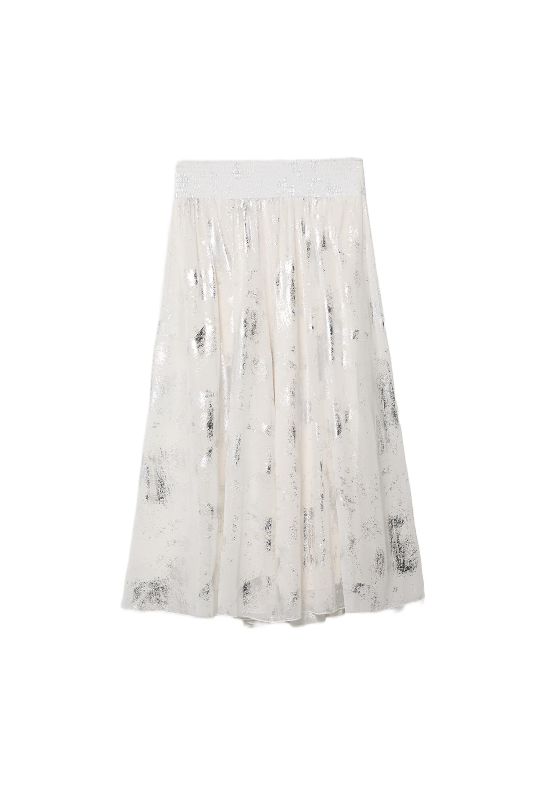 Foil culottes — Ecru