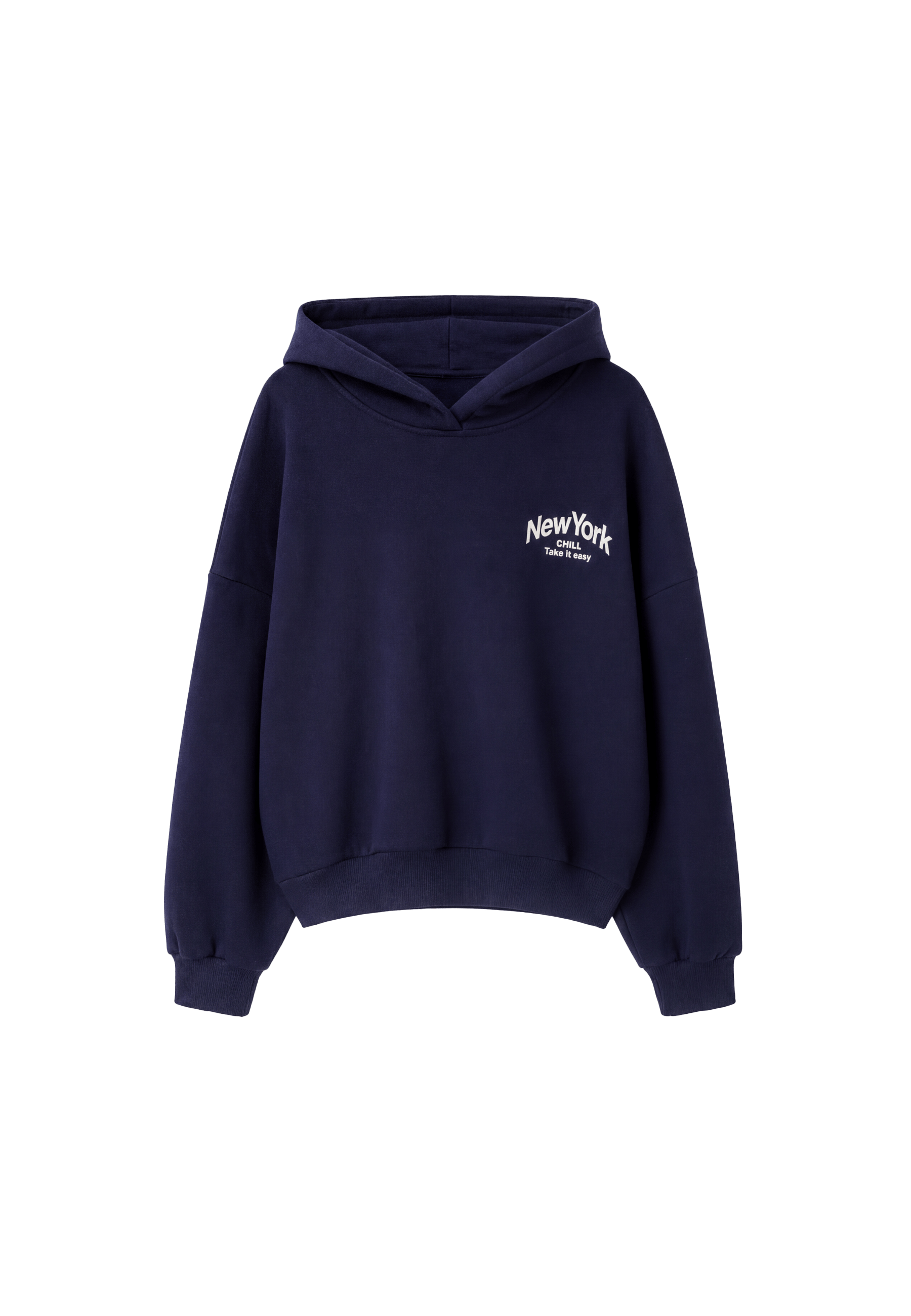 Oversized graphic sweatshirt — Navy blue
