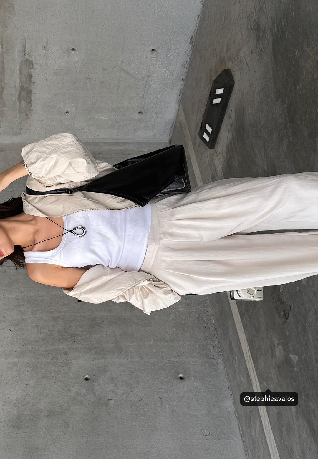 Balloon trousers with buckle — Ecru