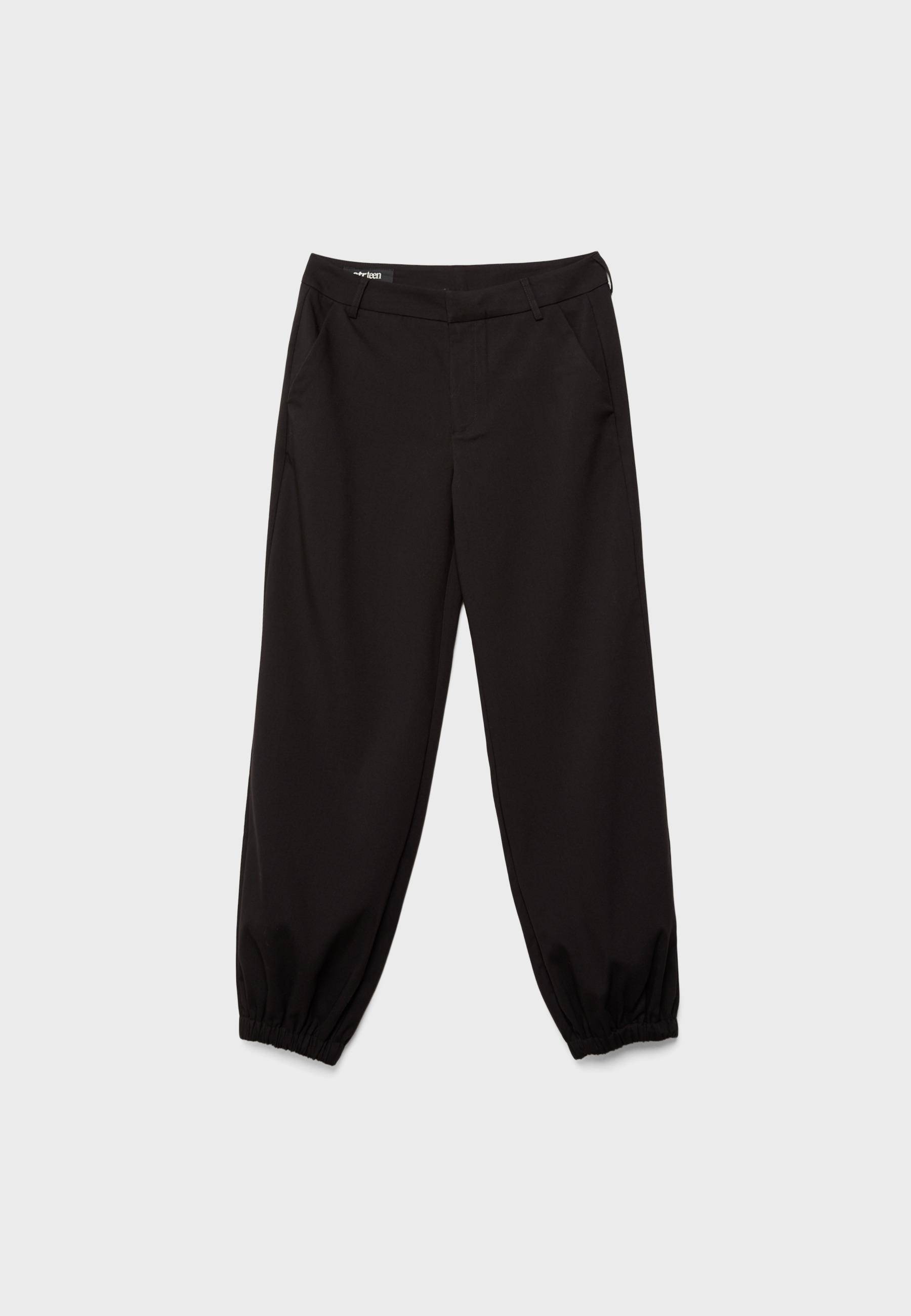 Dressy jogger trousers — Black