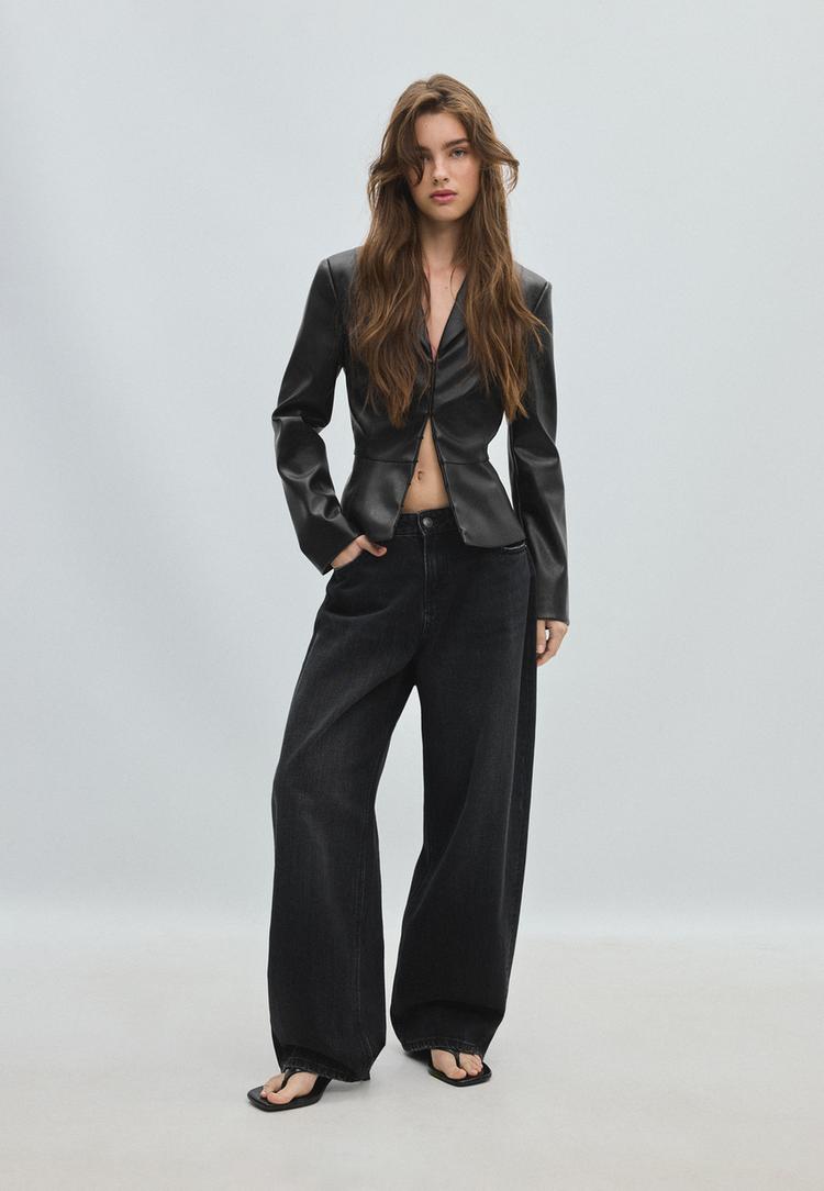 tailored peplum blazer