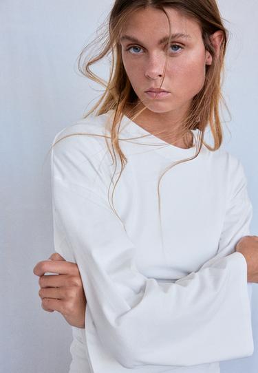 B11 Japanese long sleeve fitted waist T-shirt — Ecru 4
