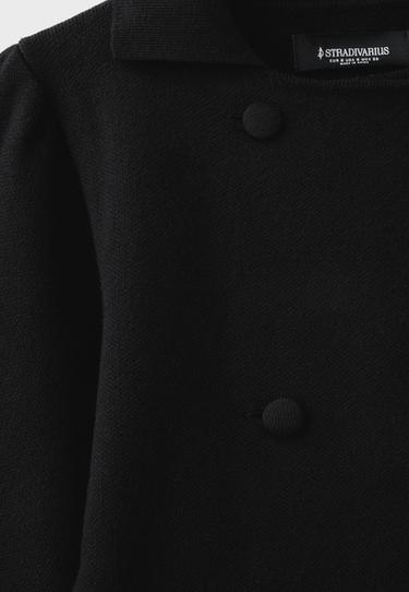 Double-breasted knit cardigan — Black 9
