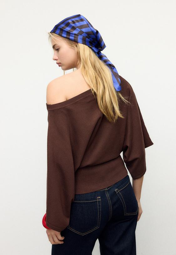 yarasa kollu triko kazak