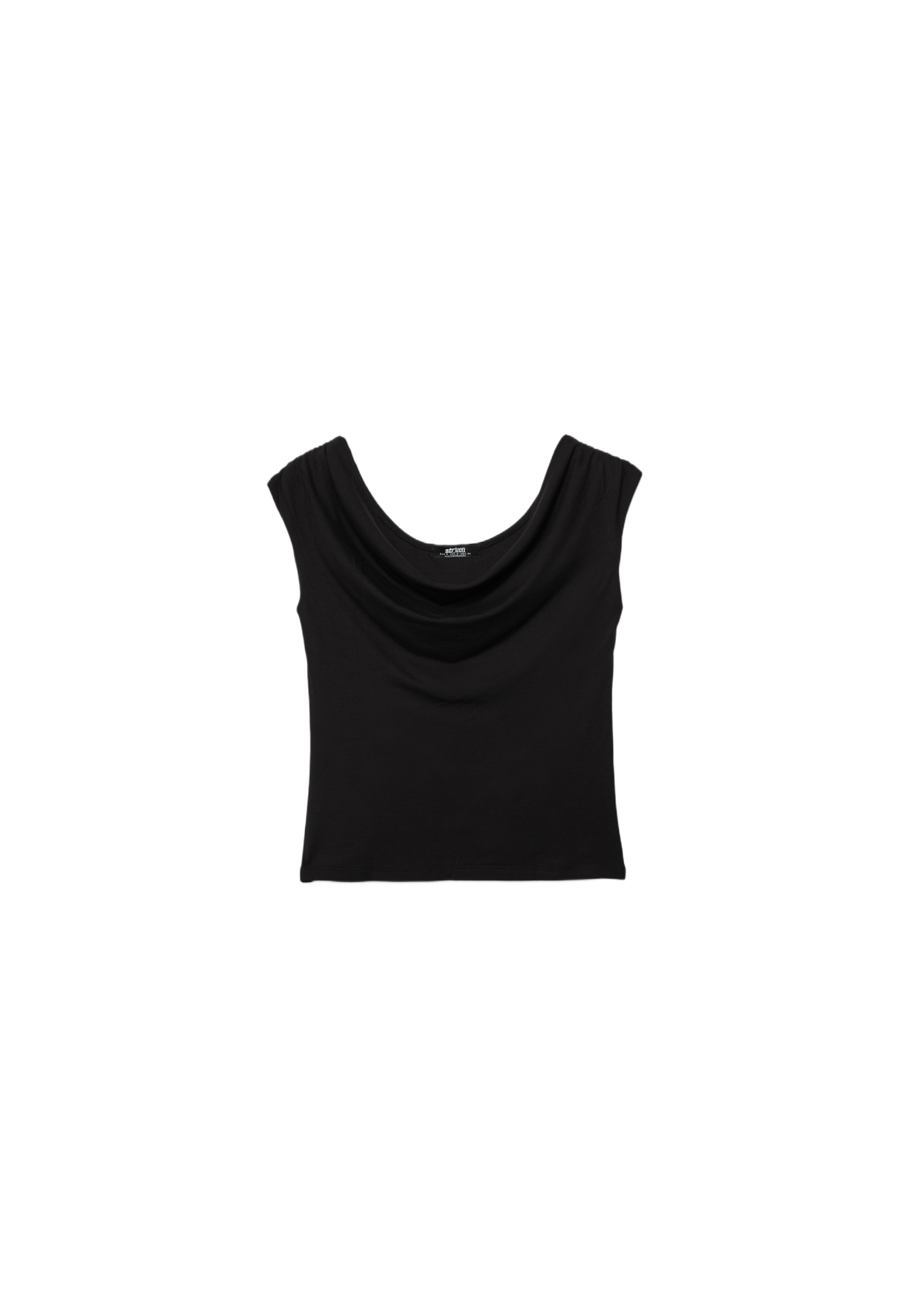 Multi-position sleeveless top — Black