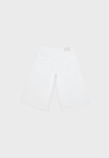 Crossover-waist jorts — White 8