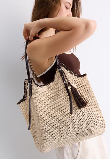 Crochet shoulder bag — Ecru 5