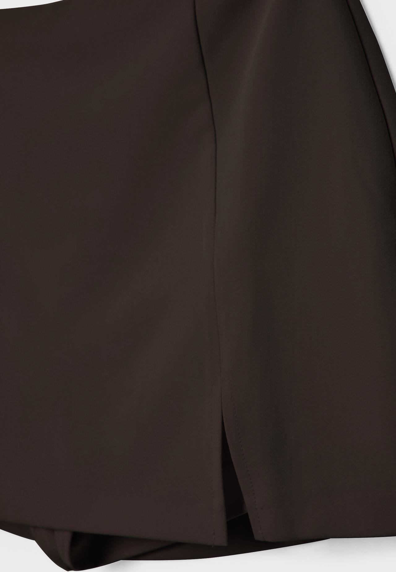 Side split skort — Brown