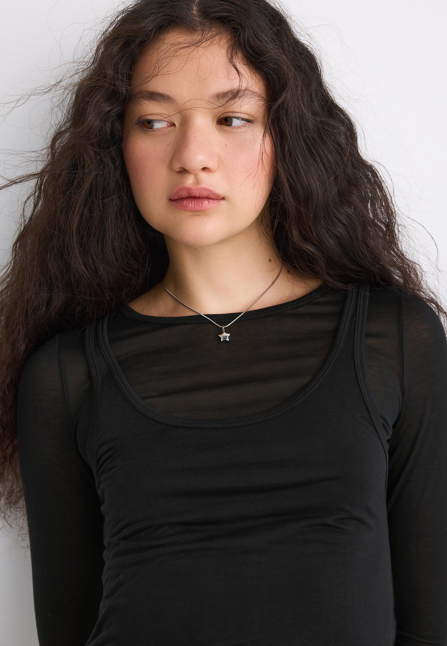 Ecocell double garment T-shirt — Black