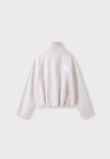 Soft-touch balloon jacket — Ecru 7