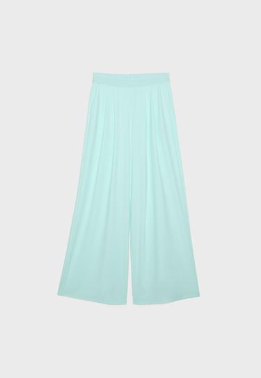 Light tech joggers with elasticated waistband — Pastel green 6