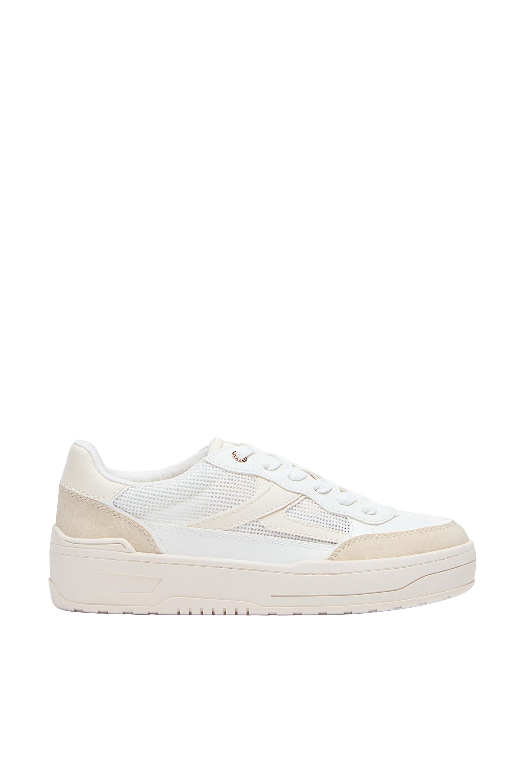 Openwork platform trainers — BEIGE