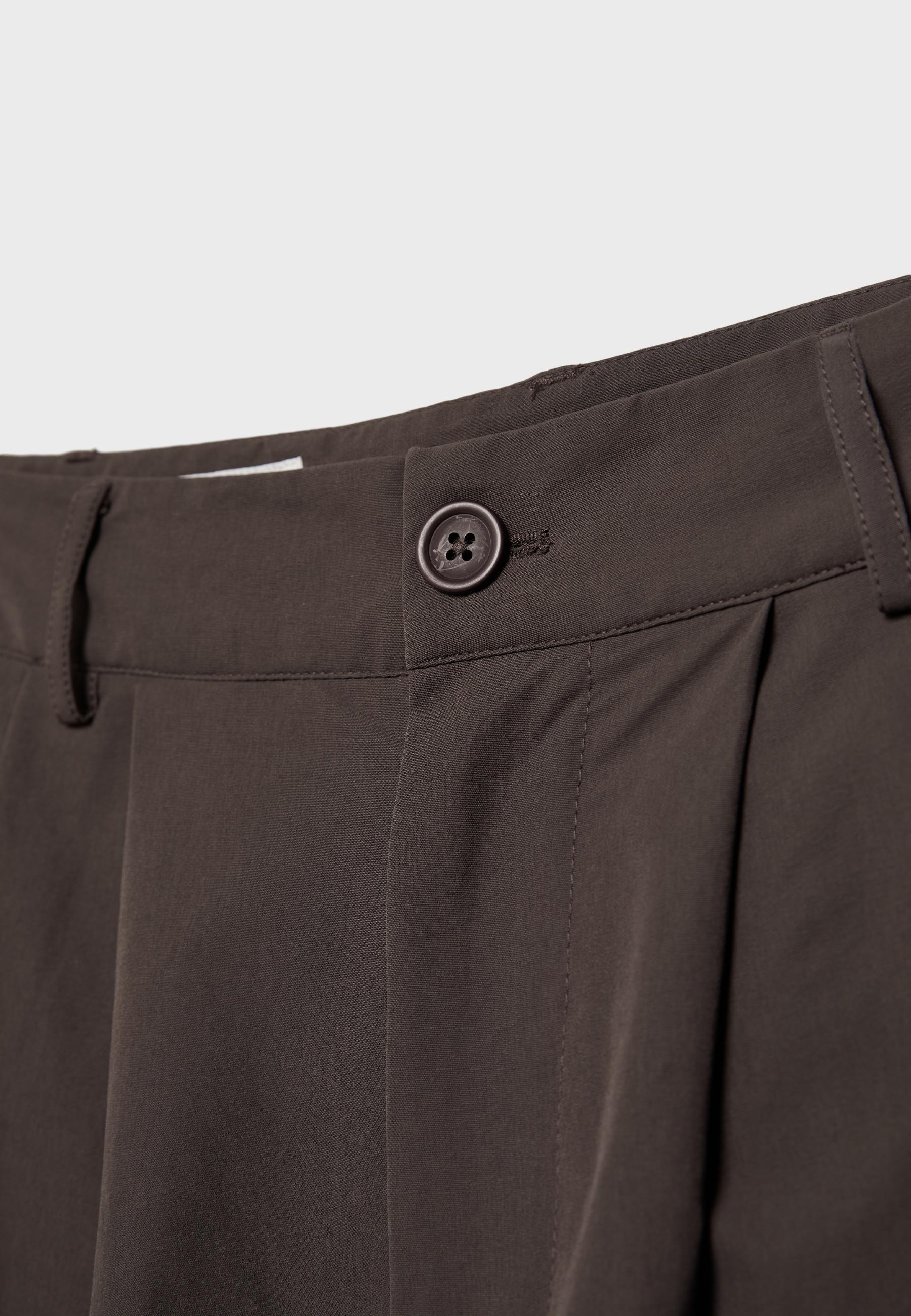 Barrel smart trousers — Brown