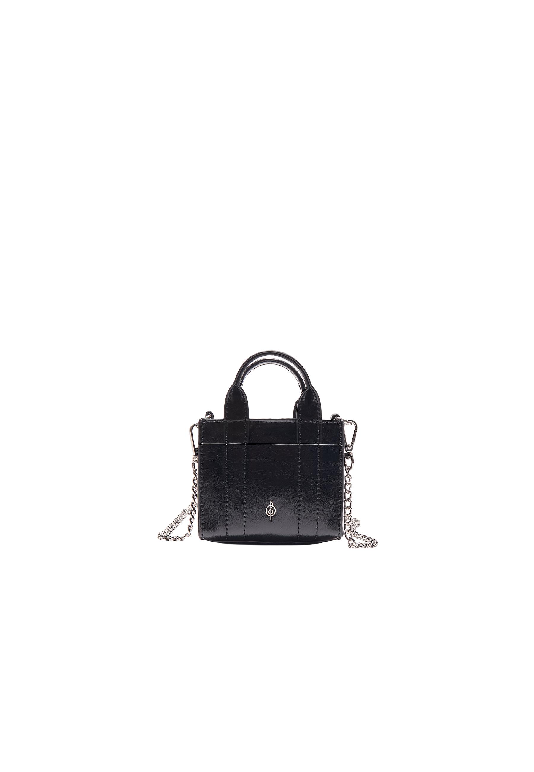 Mini tote bag — Black