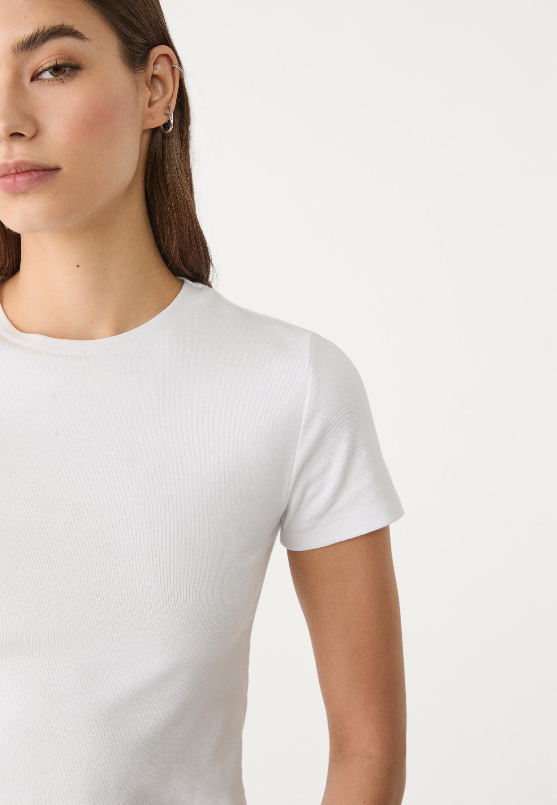 Pack of 2 cropped cotton T-shirts - Women's fashion