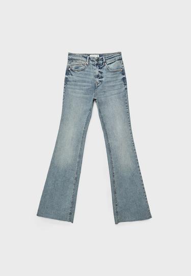 D74 yırtmaçlı çan paça jean - Görsel 13