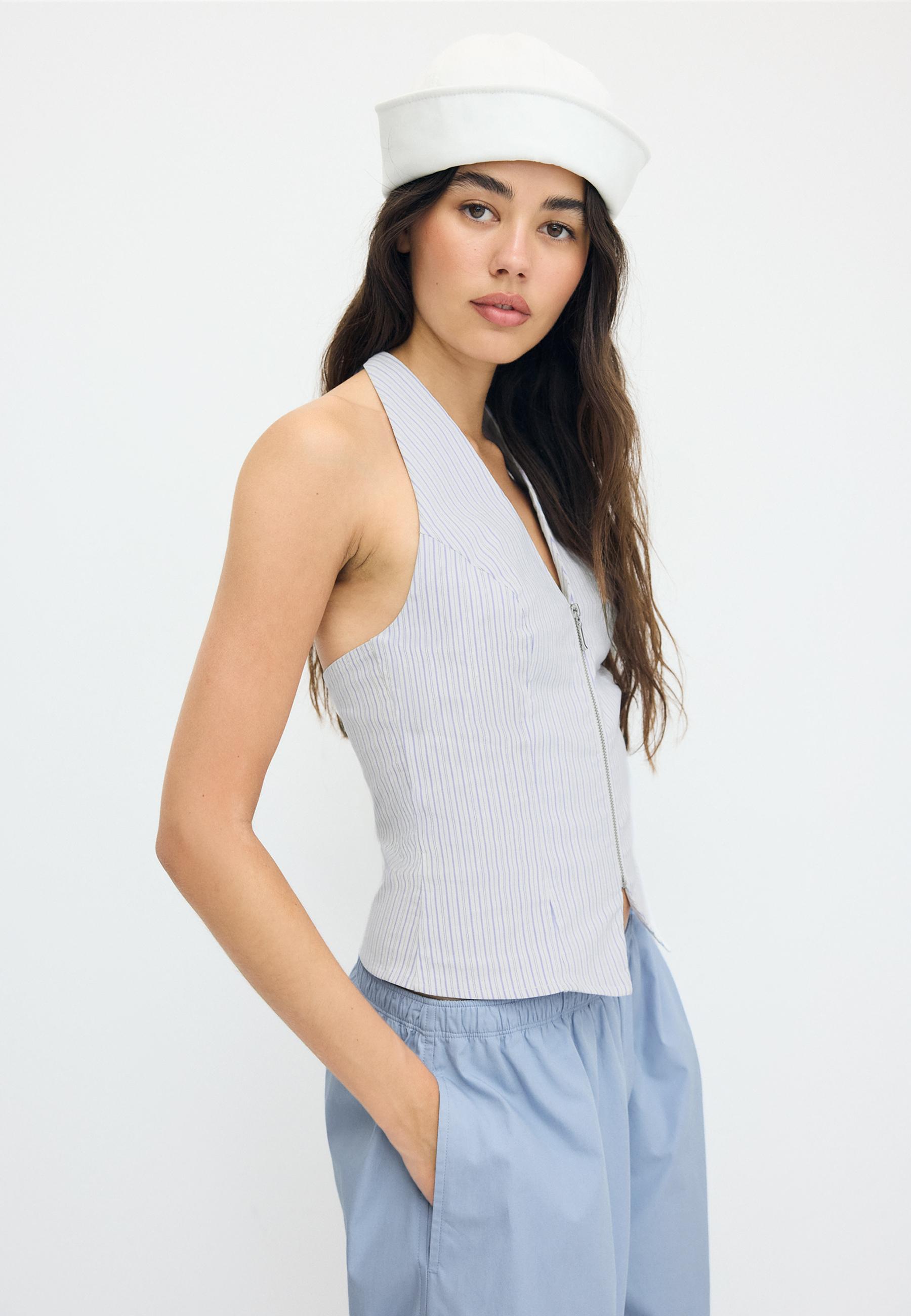 Bengaline halter top — Sky blue