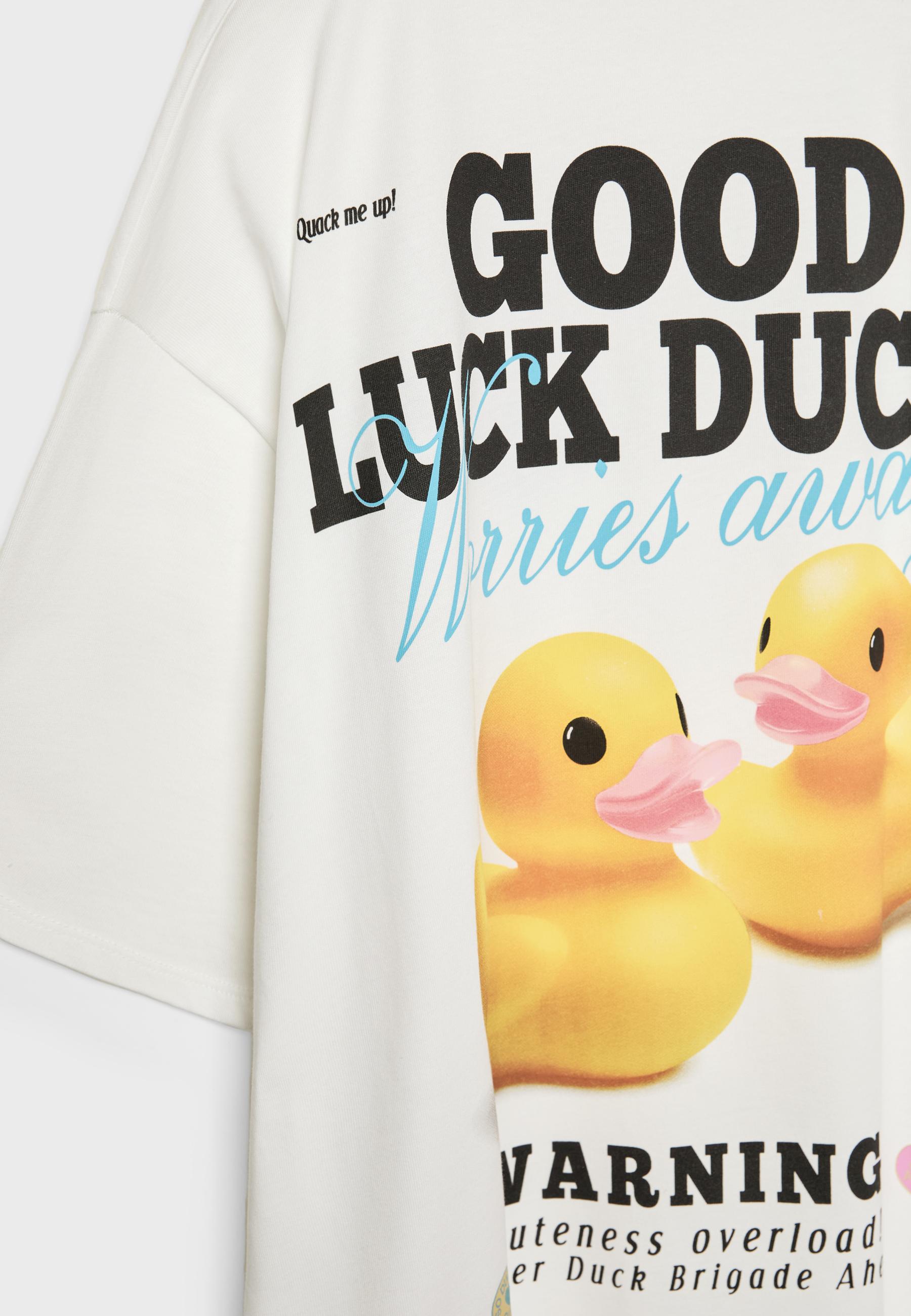 Oversize heavy cotton duckling T-shirt - Women's fashion