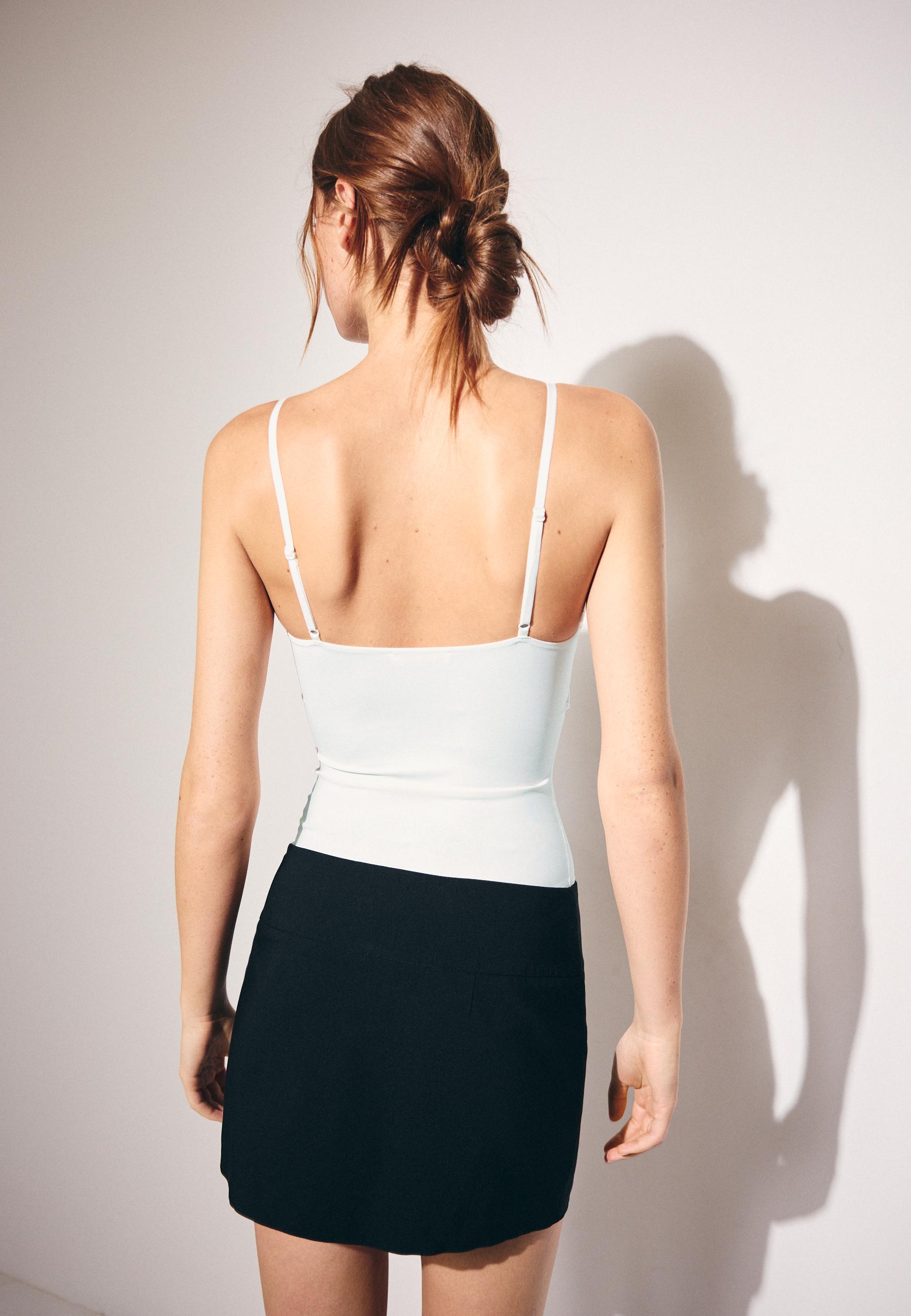 Padded cup bodysuit — Ecru