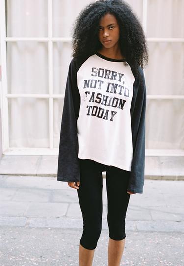 Positional long sleeve raglan T-shirt — Black 1