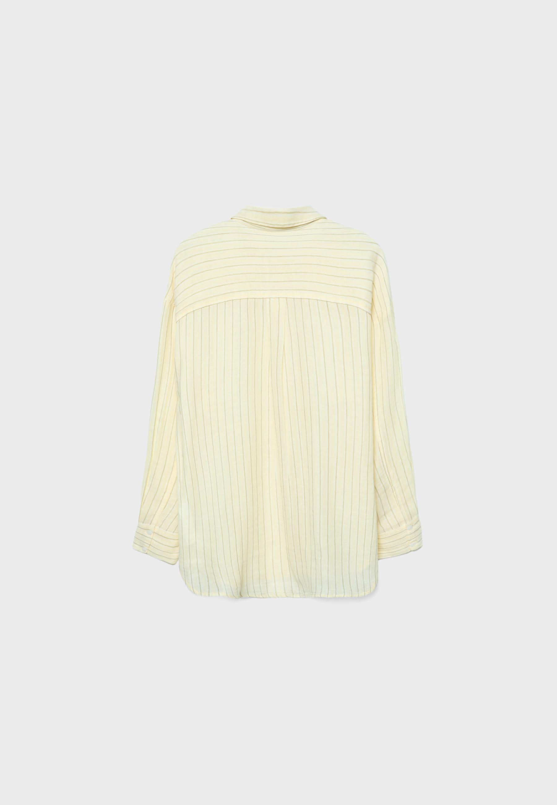 Basic çift kumaş gömlek - Görsel 7