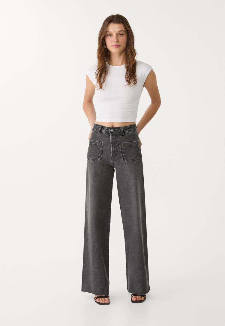 jeans straight fit bolsillos