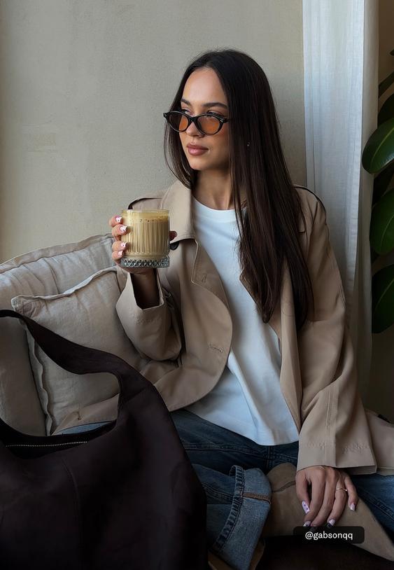 Stradivarius Faux Suede Shoulder Bag Brown Os