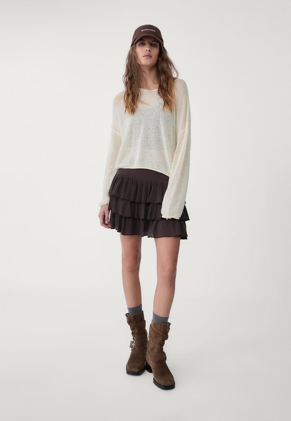 Knit long sleeve jumper