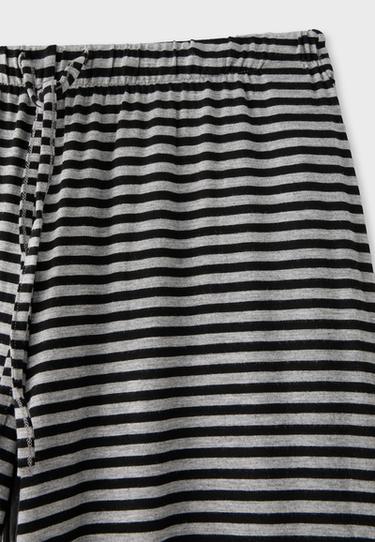 Striped slim-waist jogger trousers — Black 9