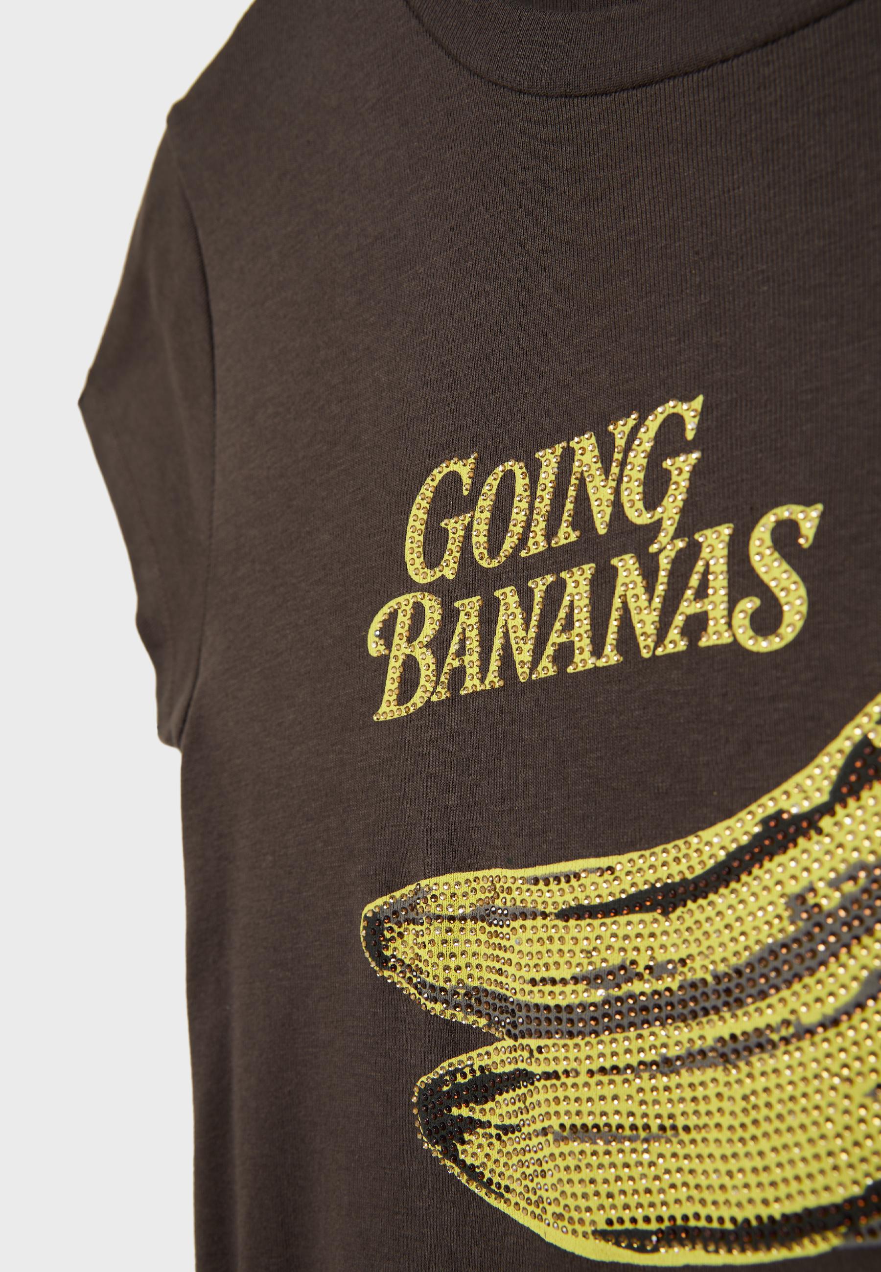 Short sleeve banana T-shirt — Brown