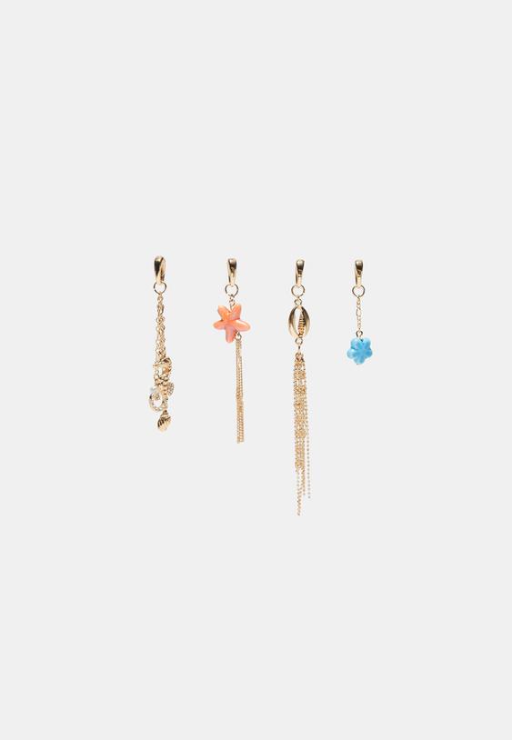 set 4 charms bikini estrella de mar