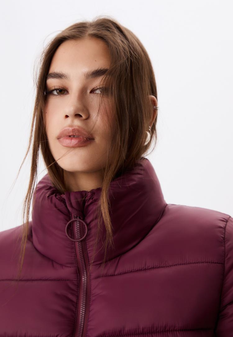 cazadora acolchada cuello subido