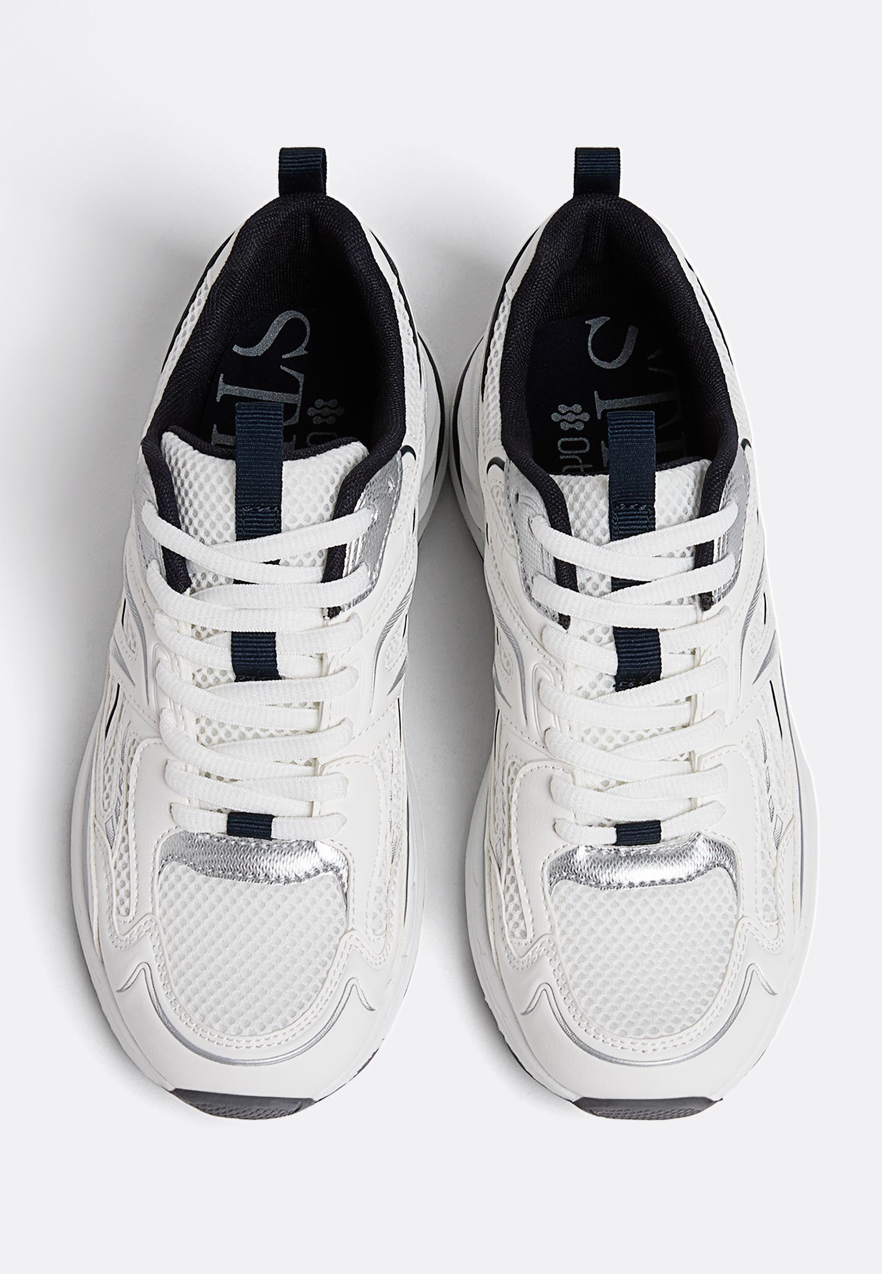 Trainers with detail — WHITE